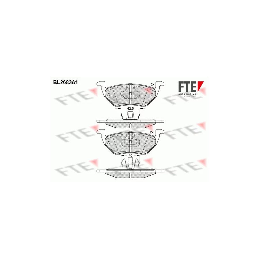FTE Bl2683A1 Brake Pad Set