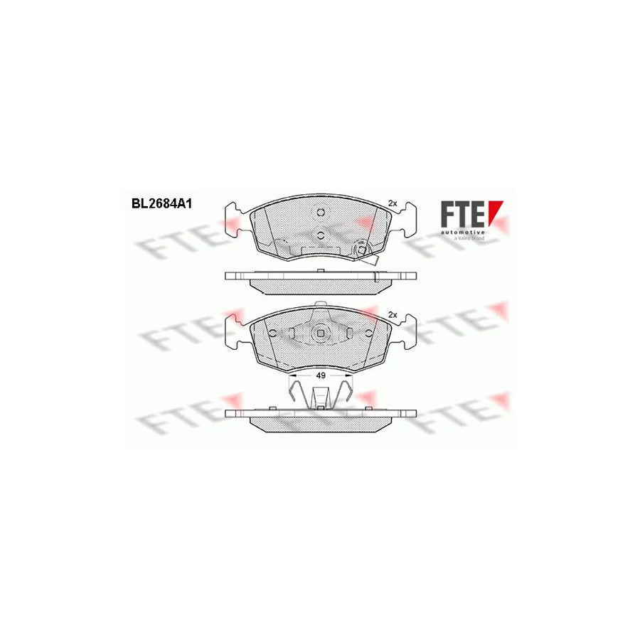 FTE Bl2684A1 Brake Pad Set