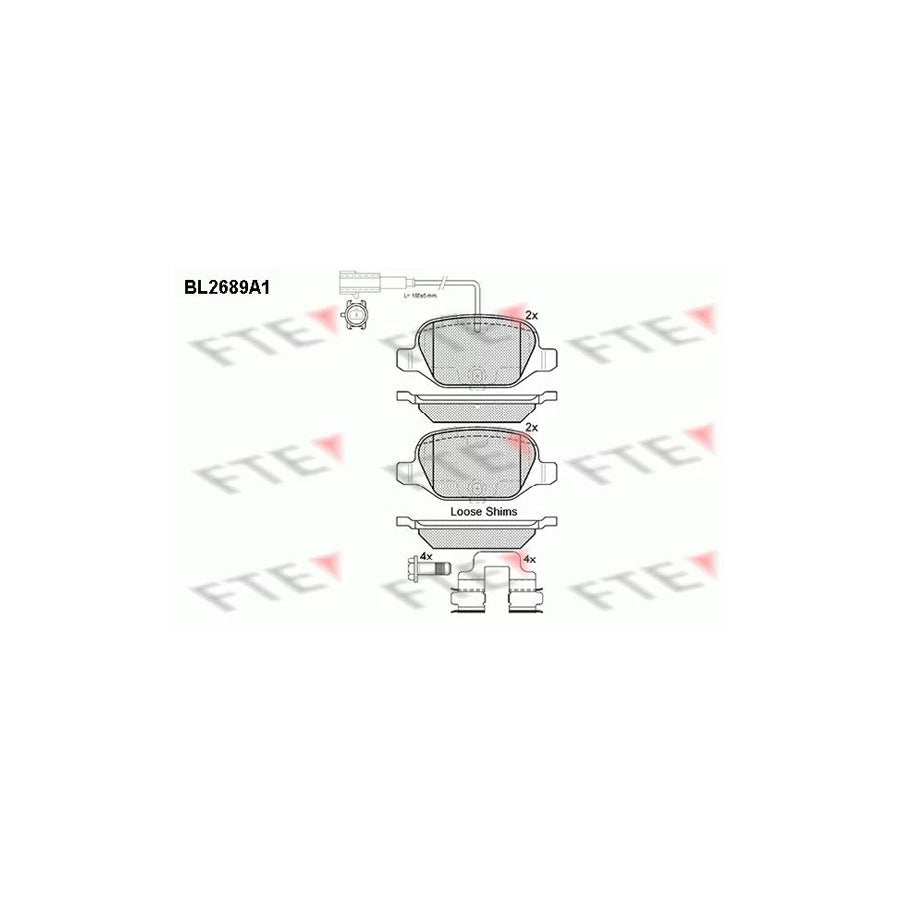 FTE Bl2689A1 Brake Pad Set