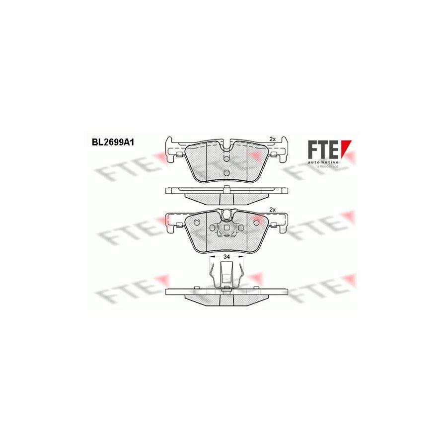 FTE Bl2699A1 Brake Pad Set