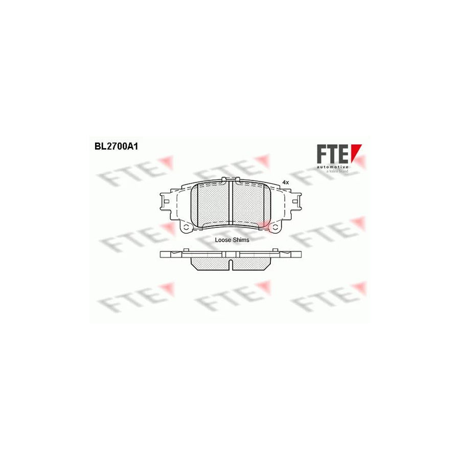 FTE Bl2700A1 Brake Pad Set