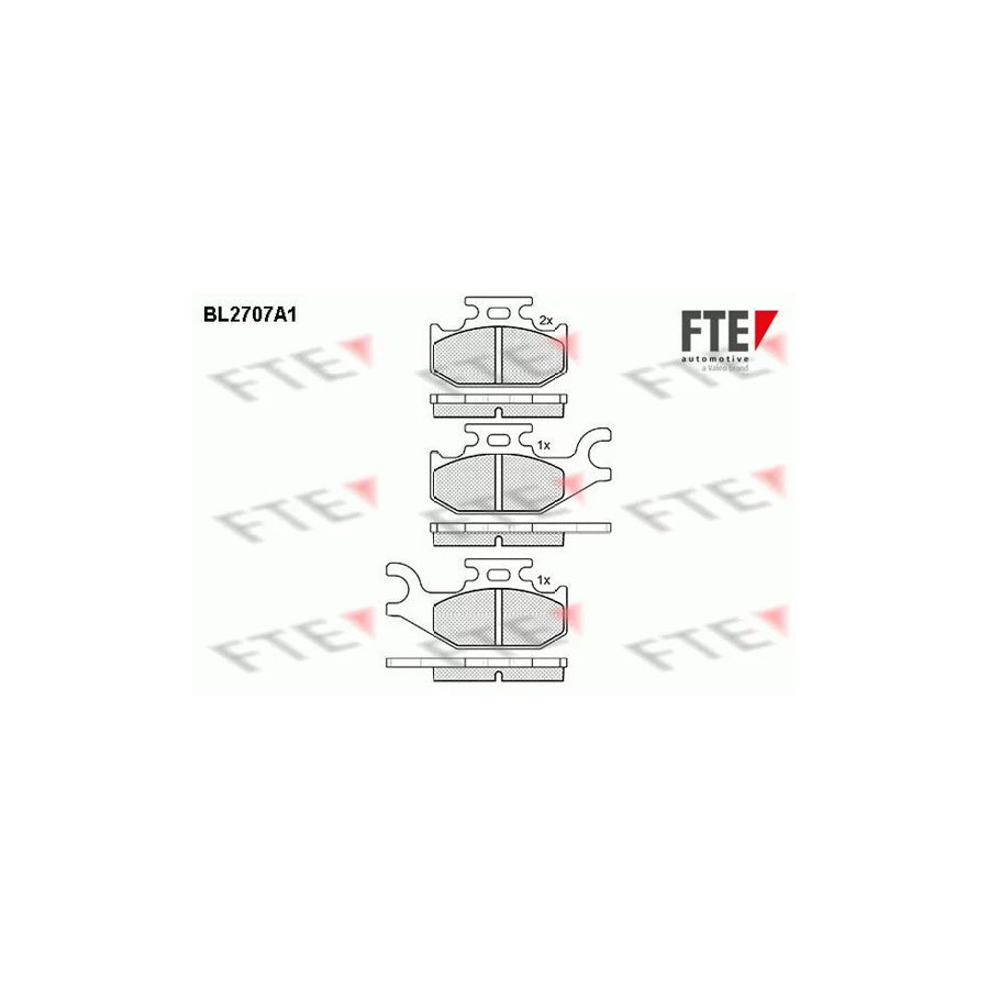 FTE Bl2707A1 Brake Pad Set for Renault Twizy (Mam_)