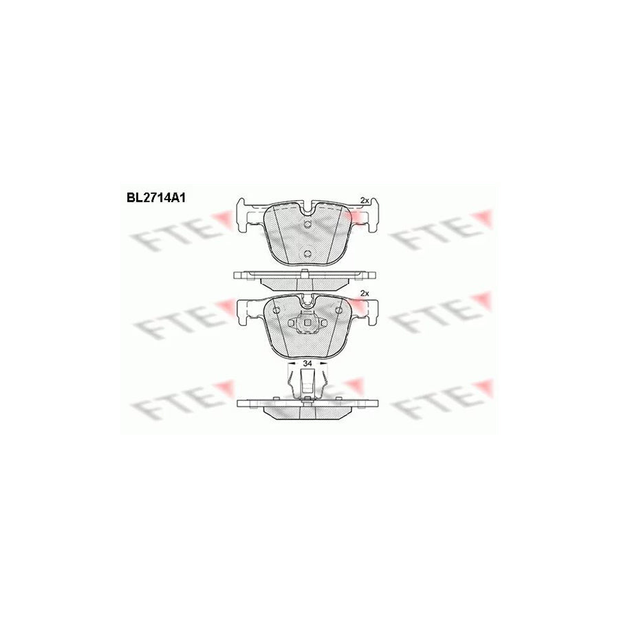 FTE Bl2714A1 Brake Pad Set
