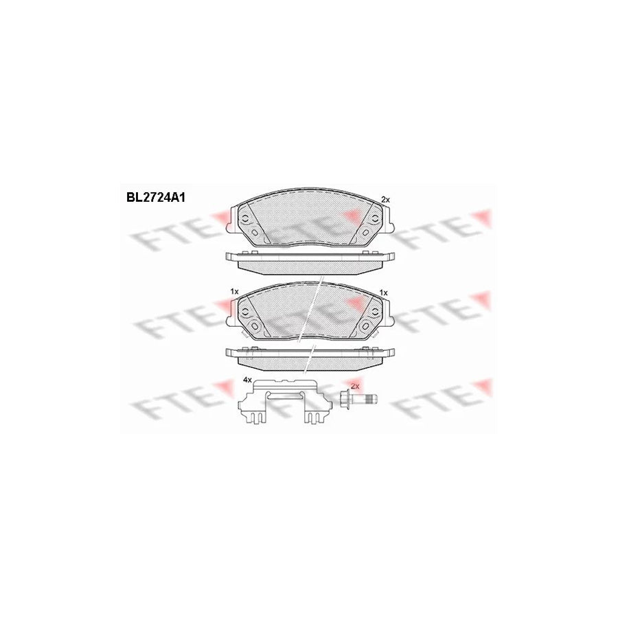 FTE Bl2724A1 Brake Pad Set for Toyota Camry VII Saloon (_V5_)