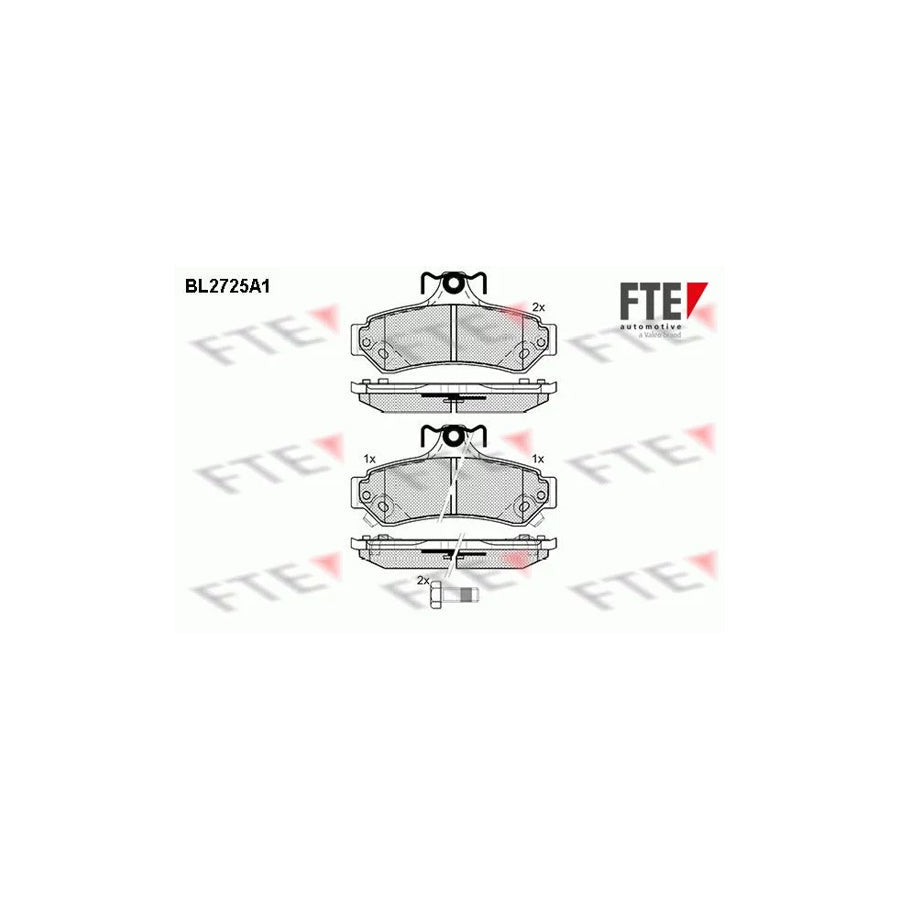 FTE Bl2725A1 Brake Pad Set for Toyota Camry VII Saloon (_V5_)
