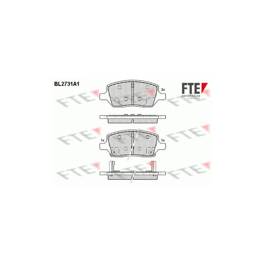 FTE Bl2731A1 Brake Pad Set for Chevrolet Uplander Mpv