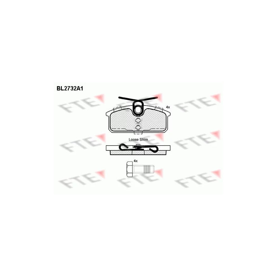 FTE Bl2732A1 Brake Pad Set for Renault Twizy (Mam_)
