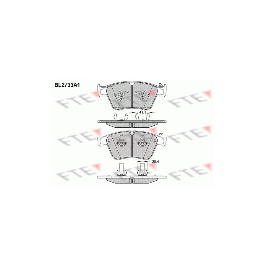 FTE Bl2733A1 Brake Pad Set