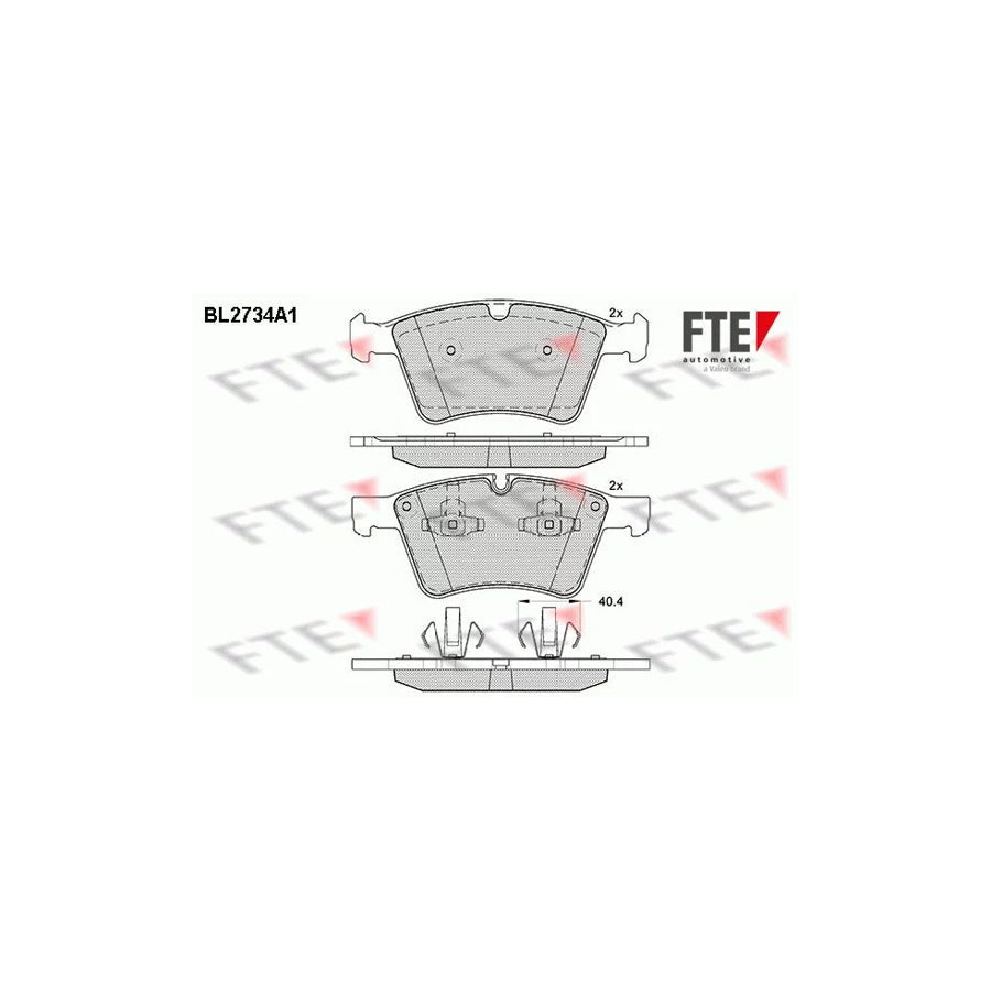FTE Bl2734A1 Brake Pad Set