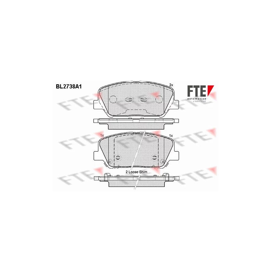 FTE Bl2738A1 Brake Pad Set