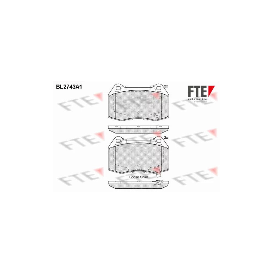 FTE Bl2743A1 Brake Pad Set