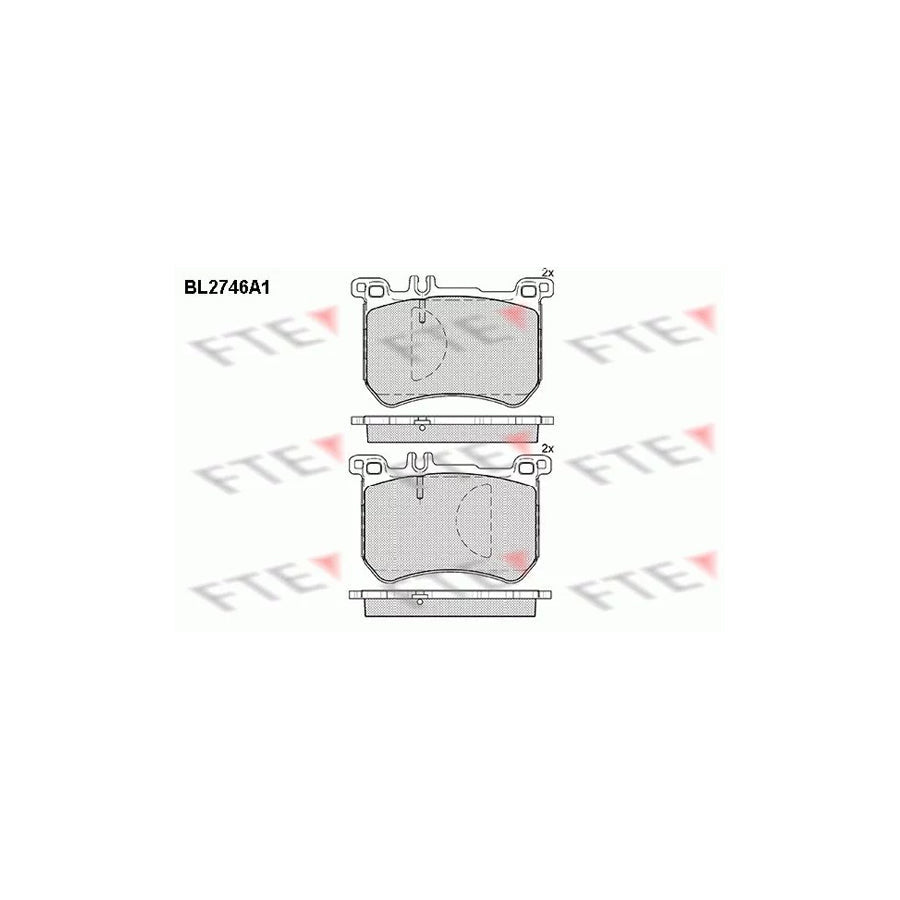 FTE Bl2746A1 Brake Pad Set