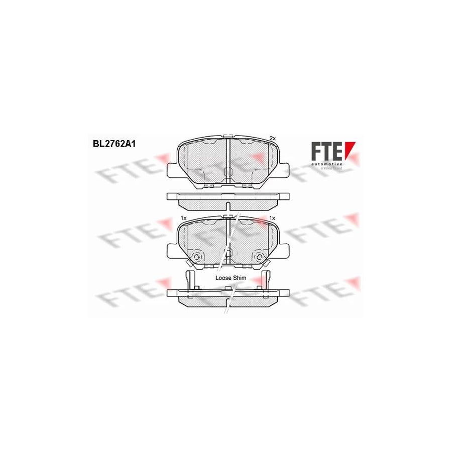 FTE Bl2762A1 Brake Pad Set