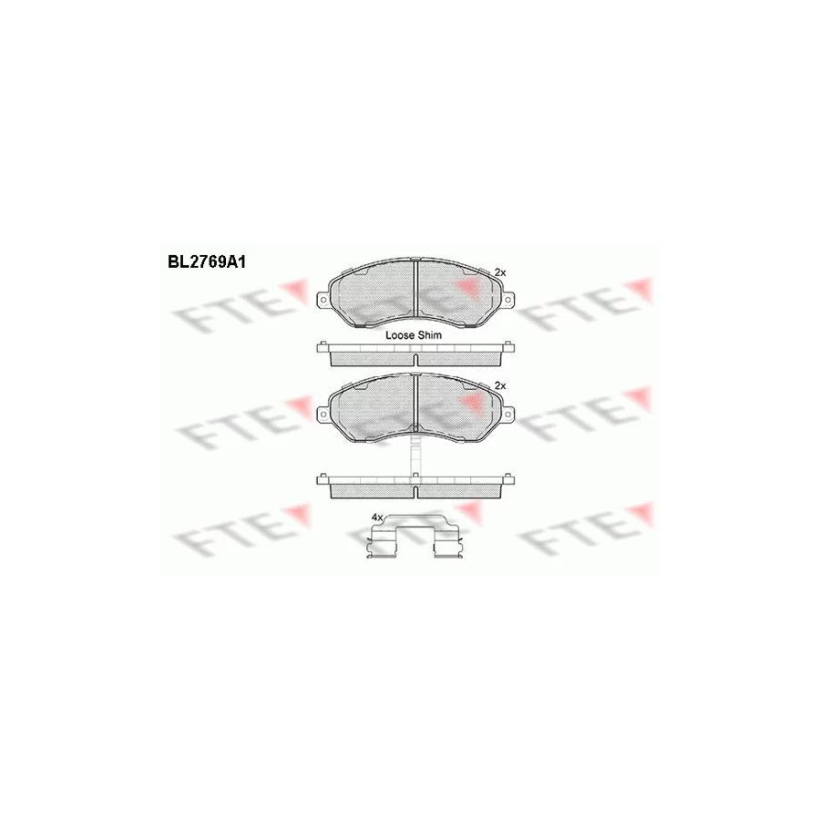 FTE Bl2769A1 Brake Pad Set for Tata (Telco) Aria Off-Road