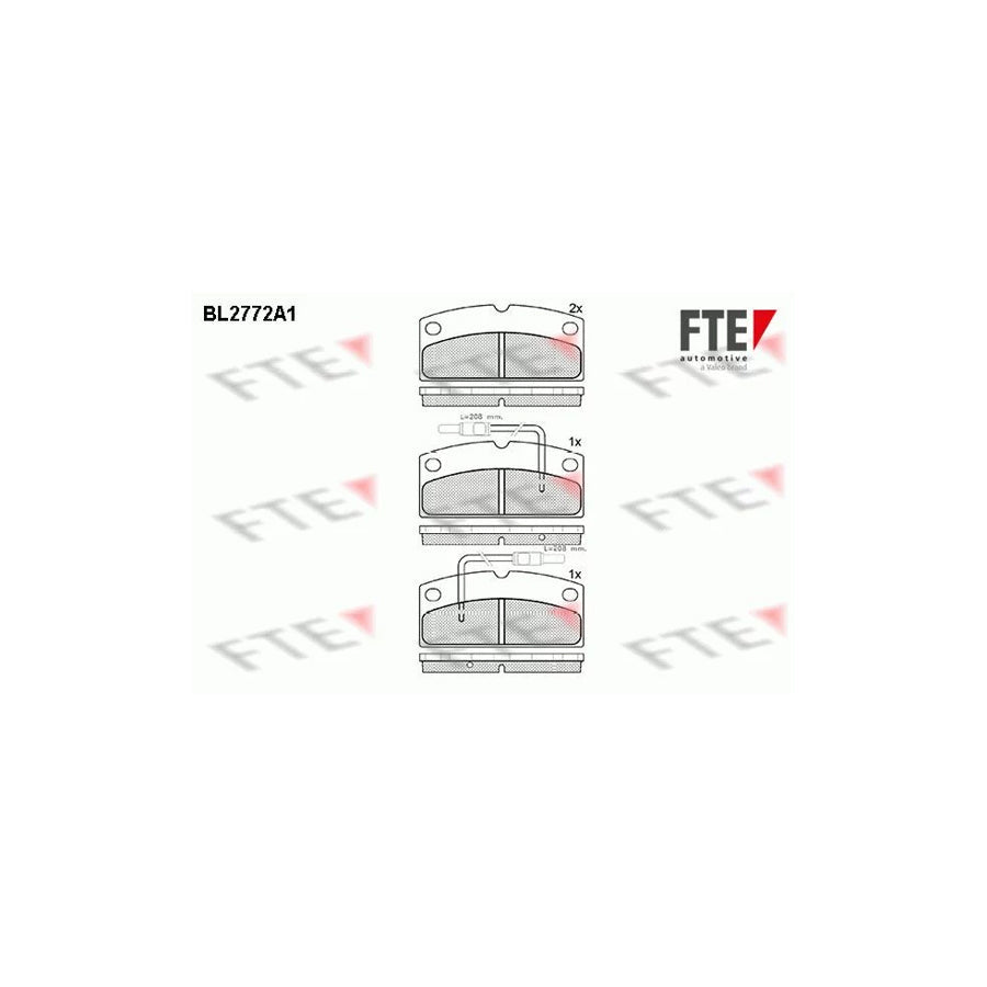 FTE Bl2772A1 Brake Pad Set