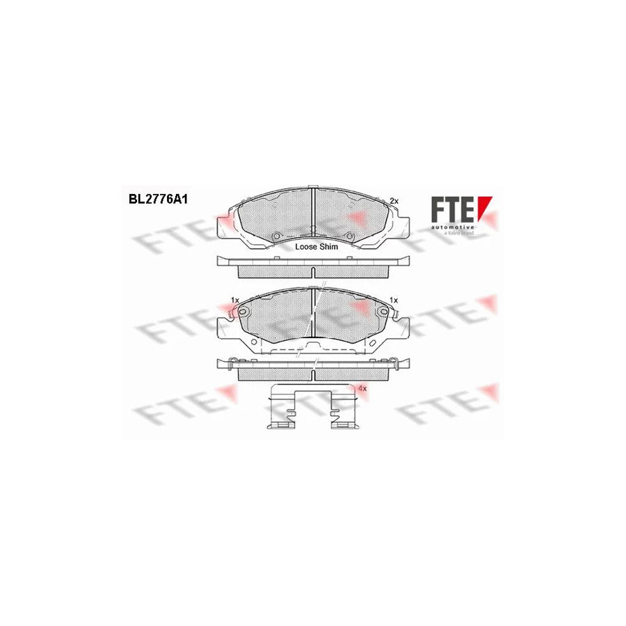 FTE Bl2776A1 Brake Pad Set