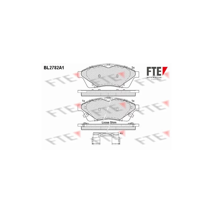 FTE Bl2782A1 Brake Pad Set for Cadillac Srx (Gmt267)