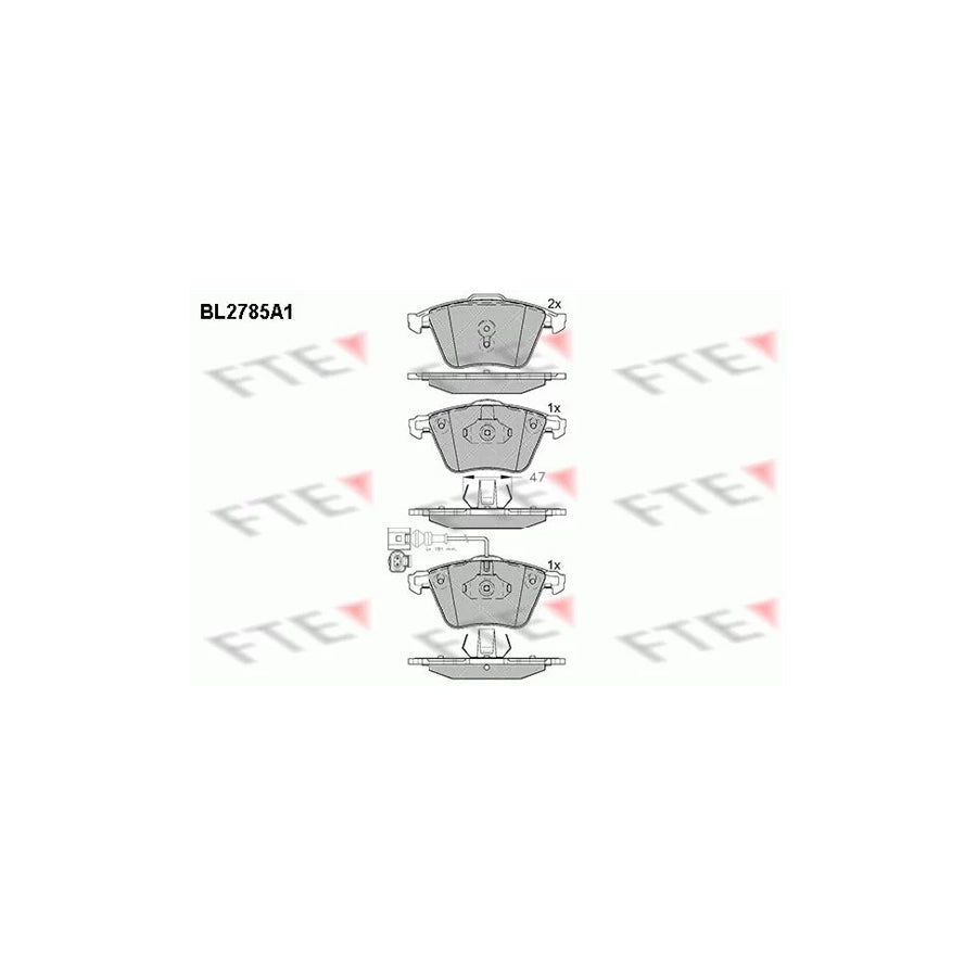 FTE Bl2785A1 Brake Pad Set