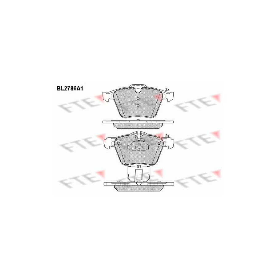 FTE Bl2786A1 Brake Pad Set