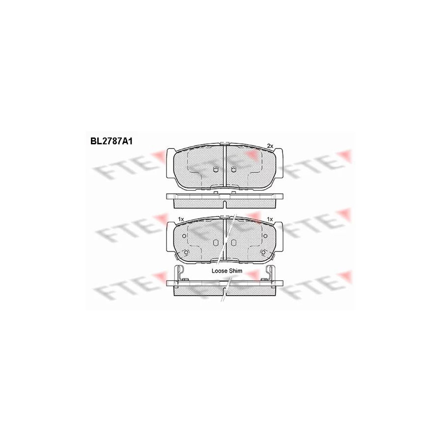 FTE Bl2787A1 Brake Pad Set