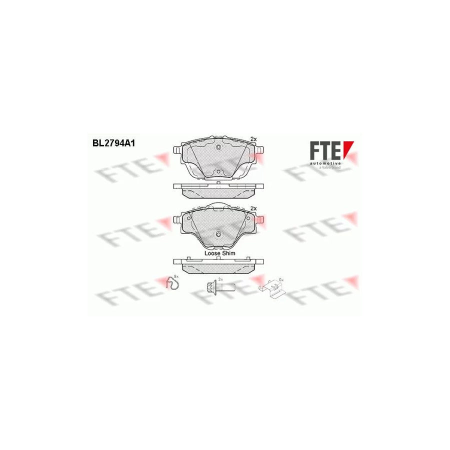 FTE Bl2794A1 Brake Pad Set