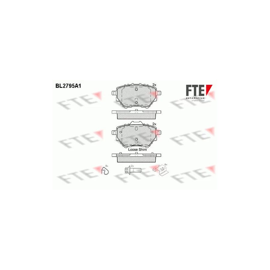 FTE Bl2795A1 Brake Pad Set