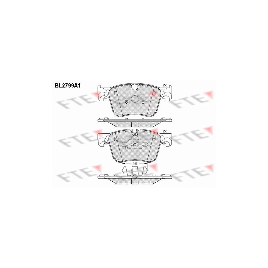FTE Bl2799A1 Brake Pad Set