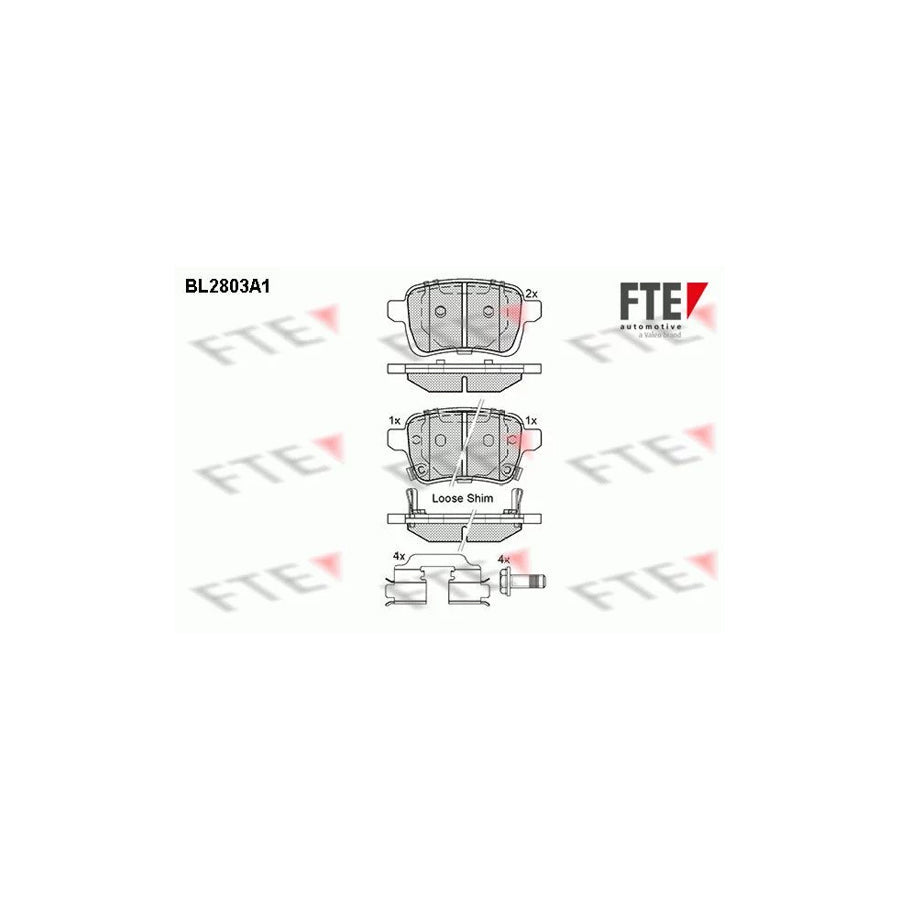 FTE Bl2803A1 Brake Pad Set