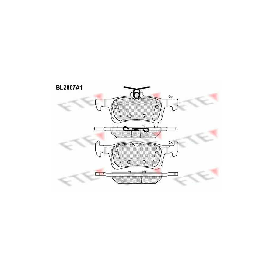 FTE Bl2807A1 Brake Pad Set for Peugeot 308
