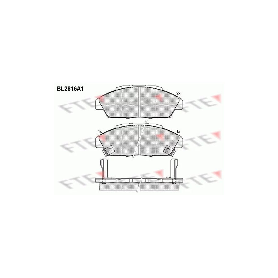 FTE Bl2816A1 Brake Pad Set for Honda Accord