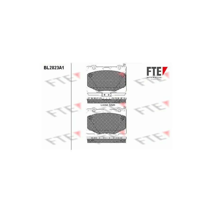 FTE Bl2823A1 Brake Pad Set for Honda Legend IV Saloon (Kb)