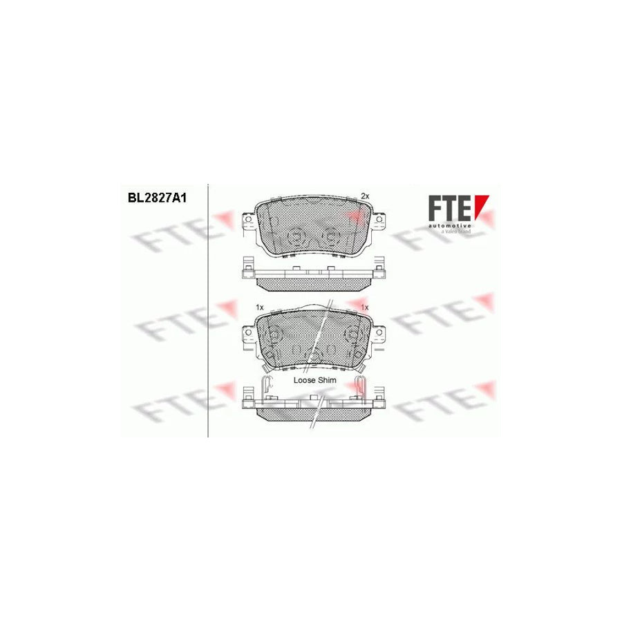 FTE Bl2827A1 Brake Pad Set