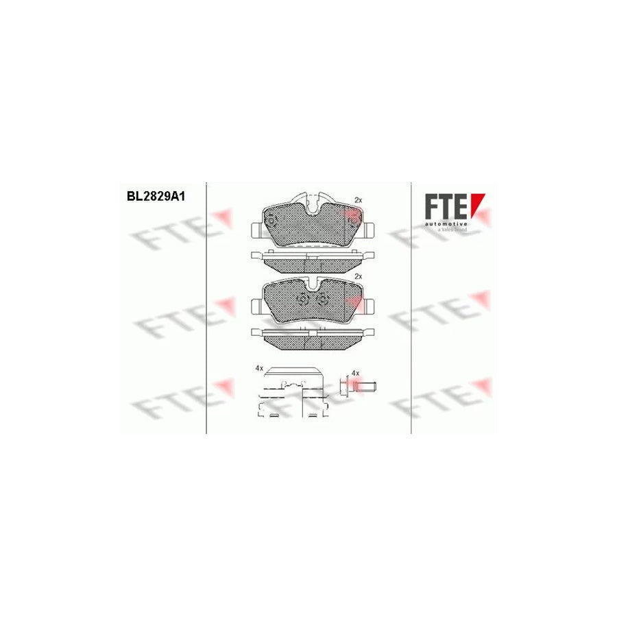 FTE Bl2829A1 Brake Pad Set