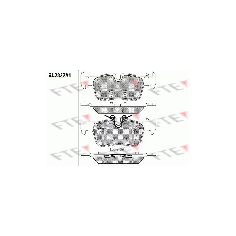 FTE Bl2832A1 Brake Pad Set