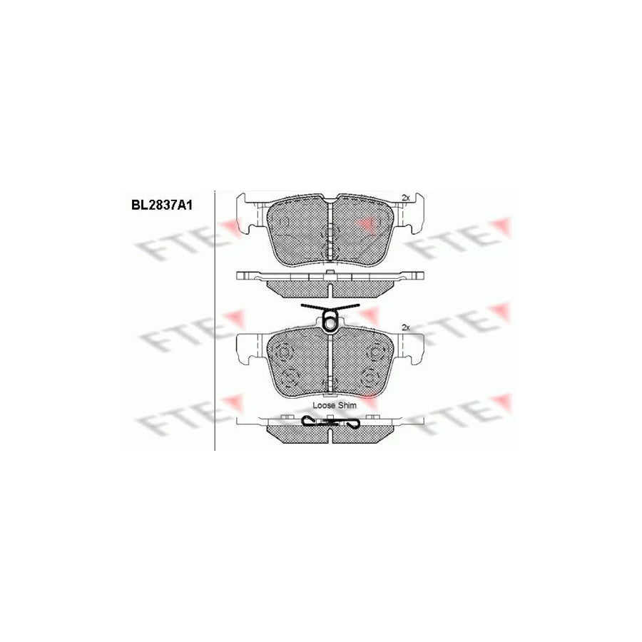 FTE Bl2837A1 Brake Pad Set