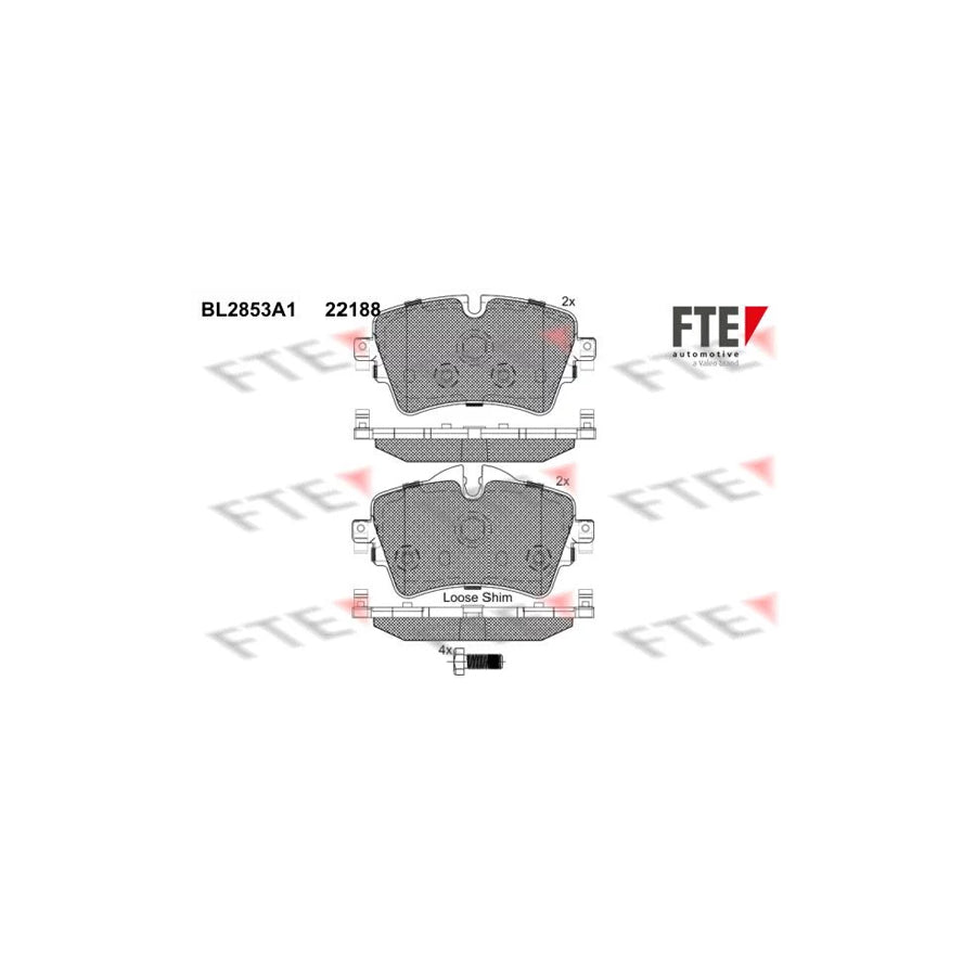 FTE Bl2853A1 Brake Pad Set
