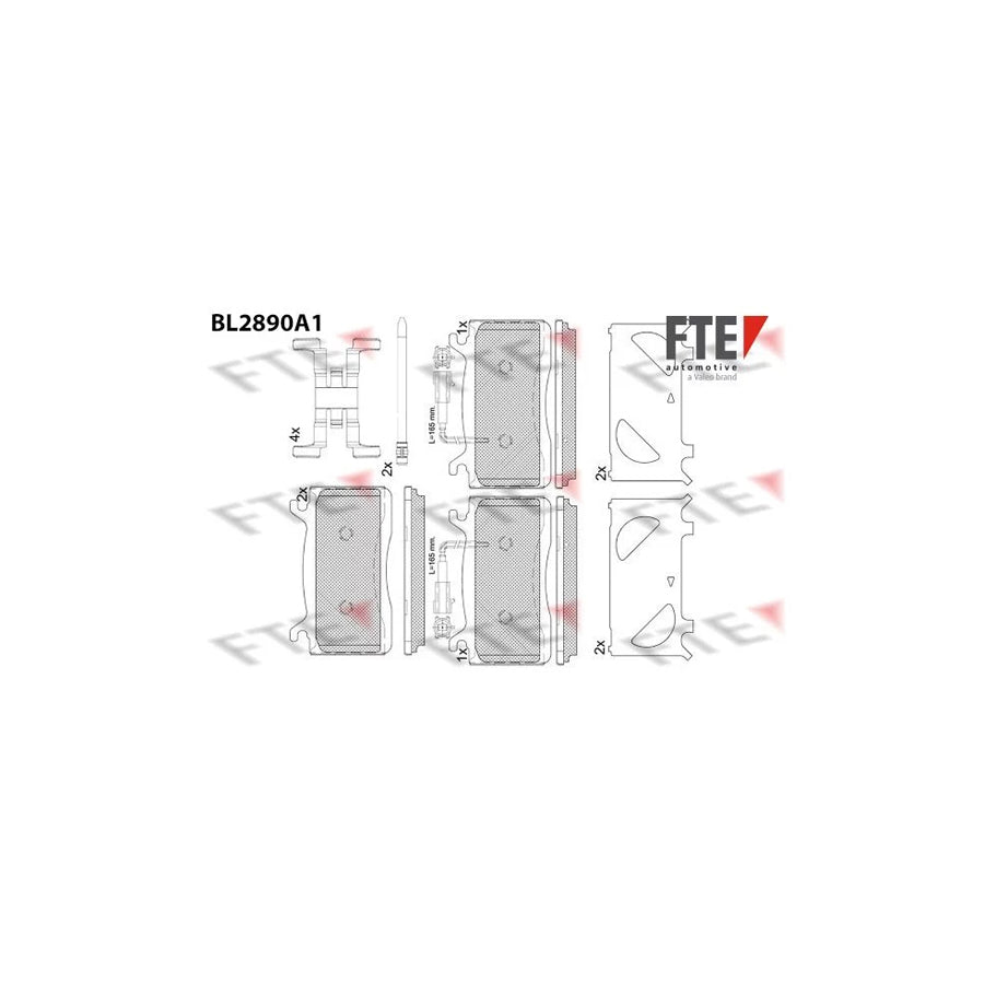 FTE Bl2890A1 Brake Pad Set