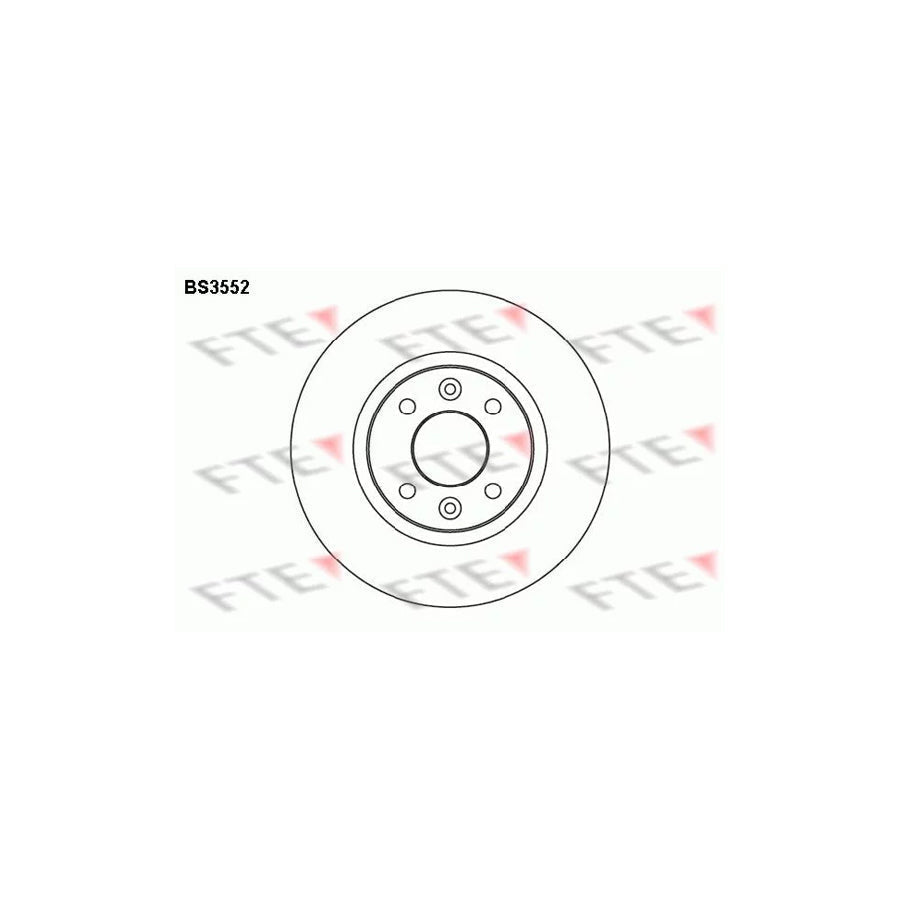 FTE Bs3552 Brake Disc for Renault 21