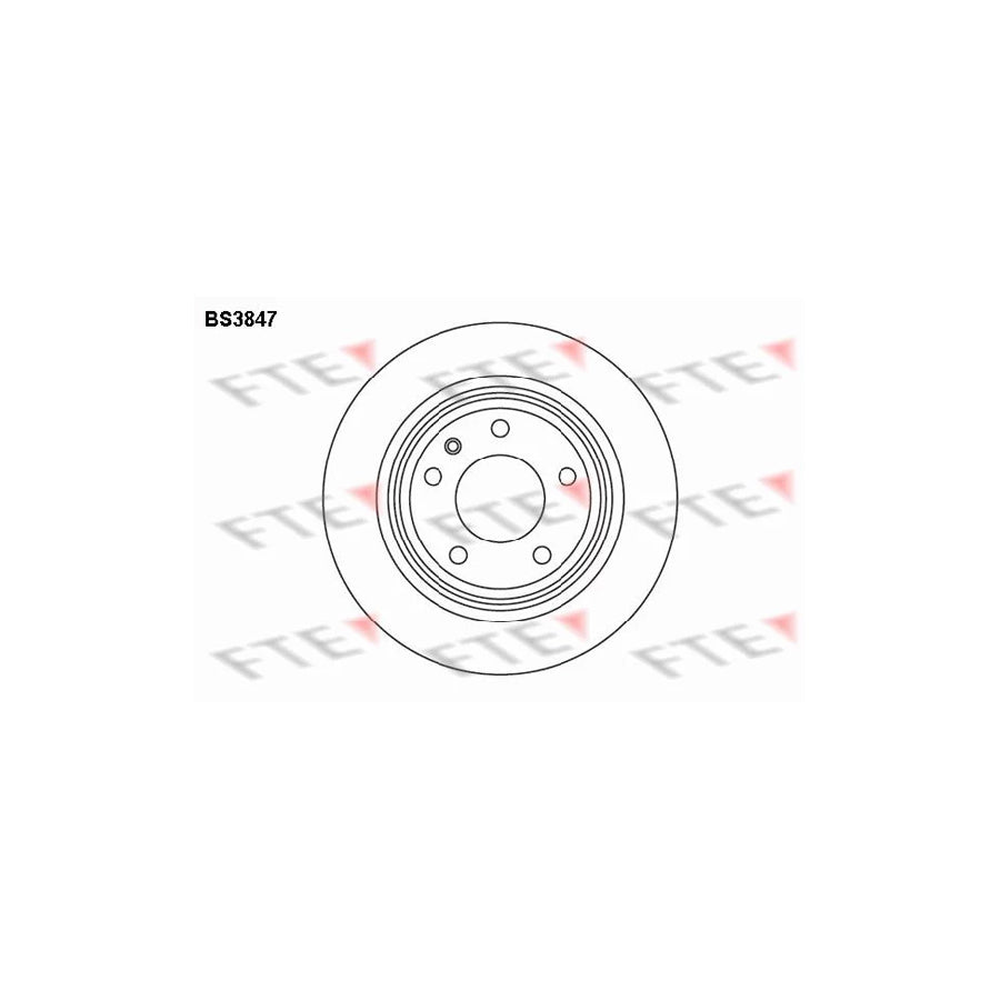 FTE Bs3847 Brake Disc for BMW 7 (E32)