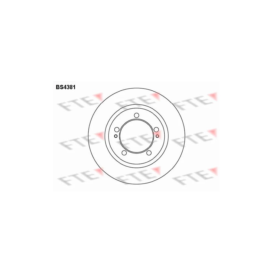 FTE Bs4381 Brake Disc for Mitsubishi Eclipse I Coupe (D22A)