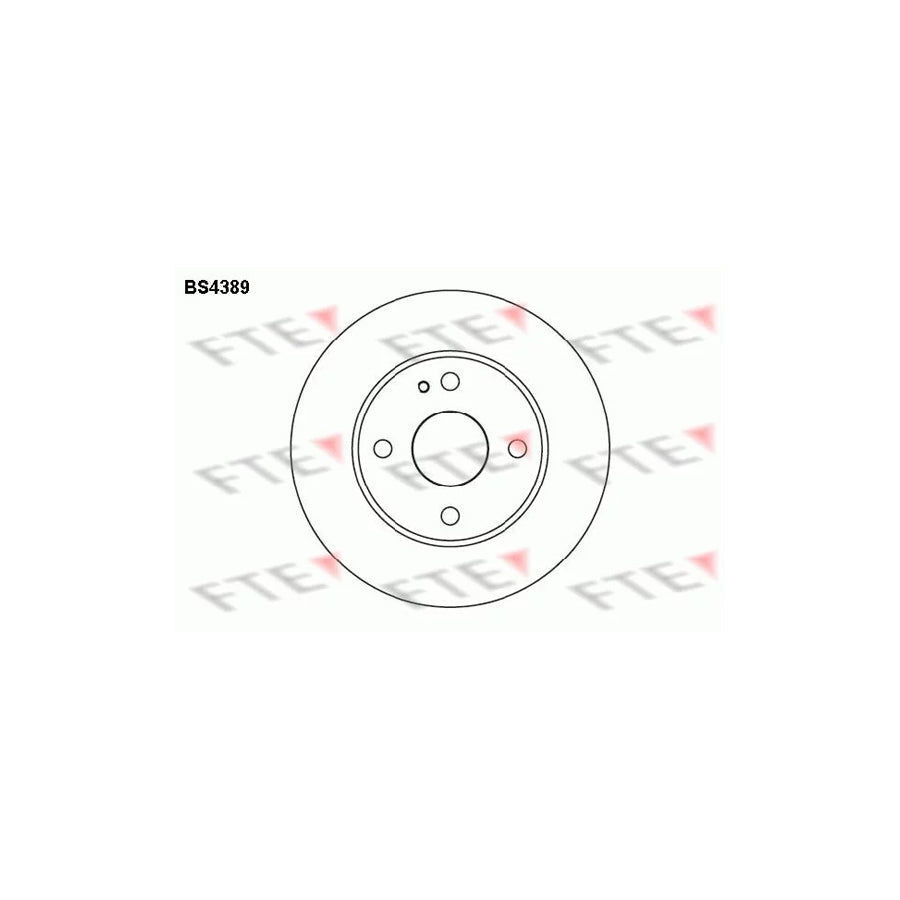 FTE Bs4389 Brake Disc for Mazda 121 II Saloon (Db)