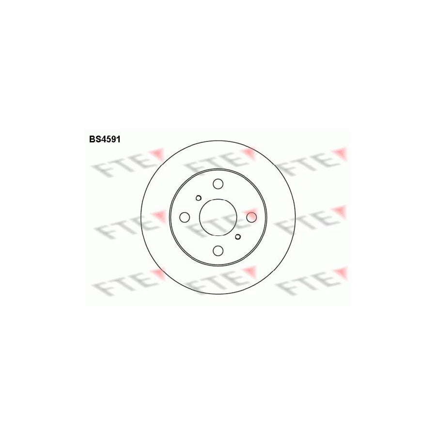 FTE Bs4591 Brake Disc for Toyota Starlet