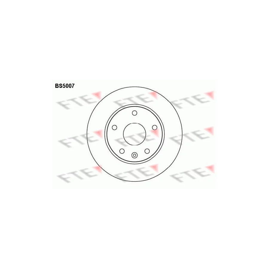 FTE Bs5007 Brake Disc for Daewoo Leganza