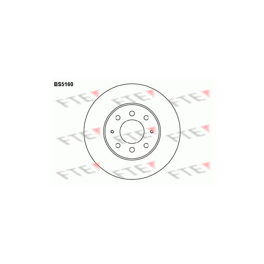 FTE Bs5160 Brake Disc for Mitsubishi Galant