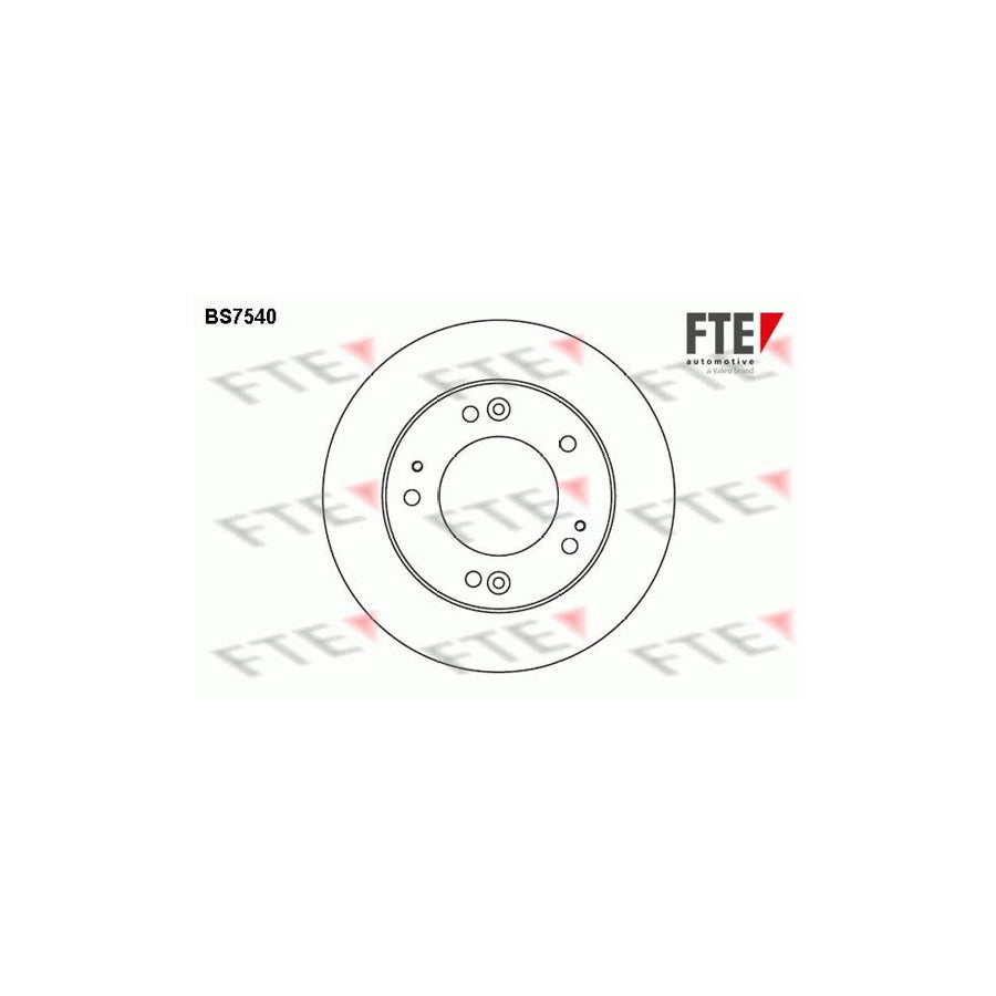 FTE Bs7540 Brake Disc for KIA Sportage I (K00, Ja)