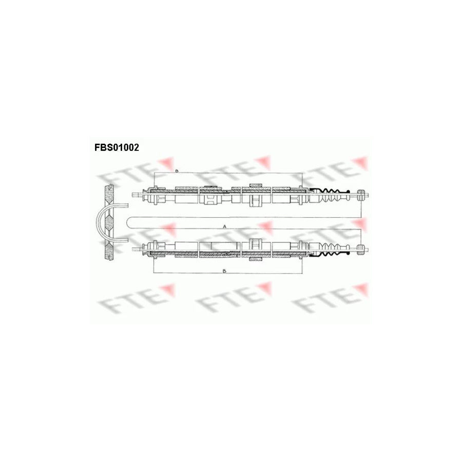FTE Fbs01002 Hand Brake Cable