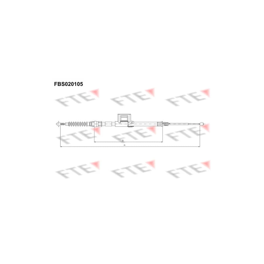 FTE Fbs020105 Hand Brake Cable for Skoda Octavia