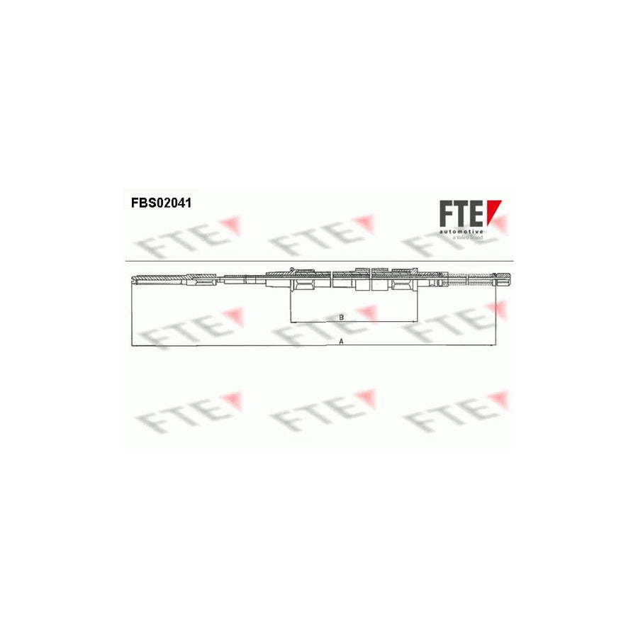 FTE Fbs02041 Hand Brake Cable for VW Passat