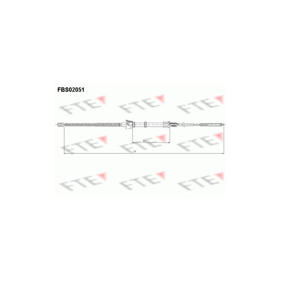 FTE Fbs02051 Hand Brake Cable