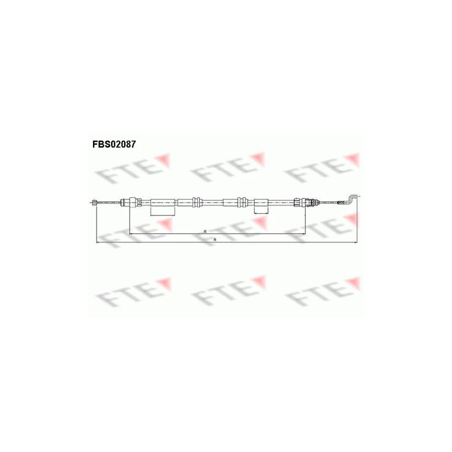 FTE Fbs02087 Hand Brake Cable